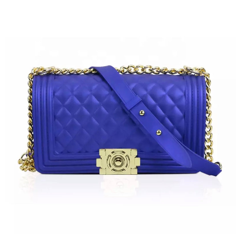 Metallic Blue Bag