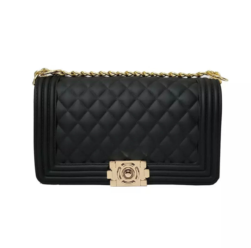 Metallic Black Bag