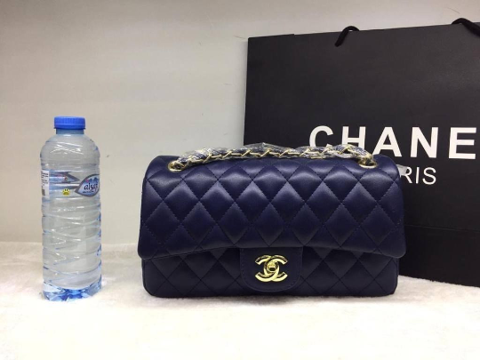 Navy Quilted Bag