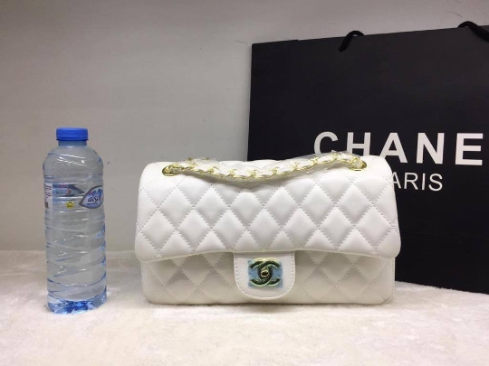 White Quilted Bag