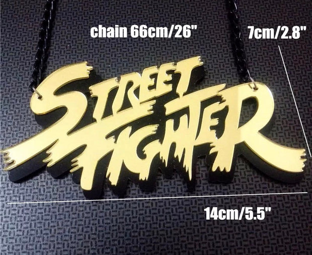 Street Fighter Mirrored Necklace