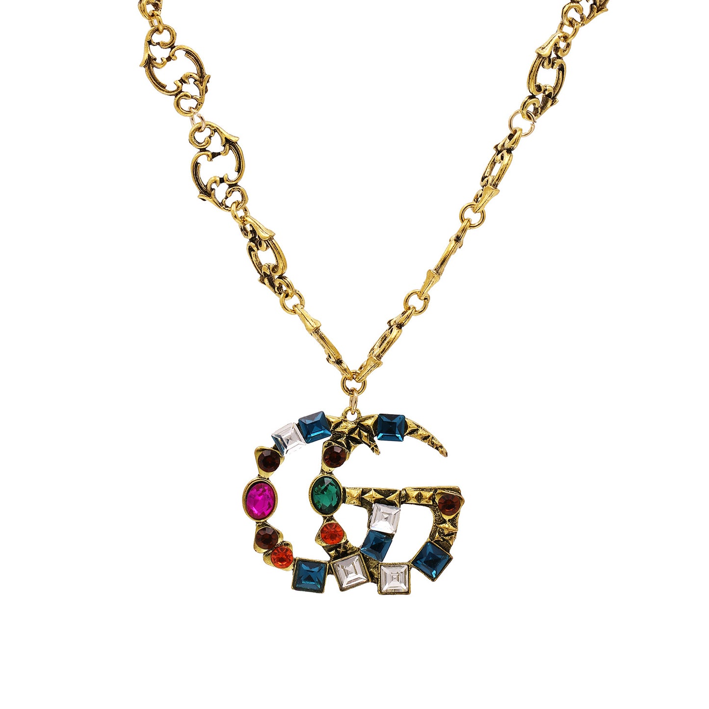 Rainbow GG Necklace