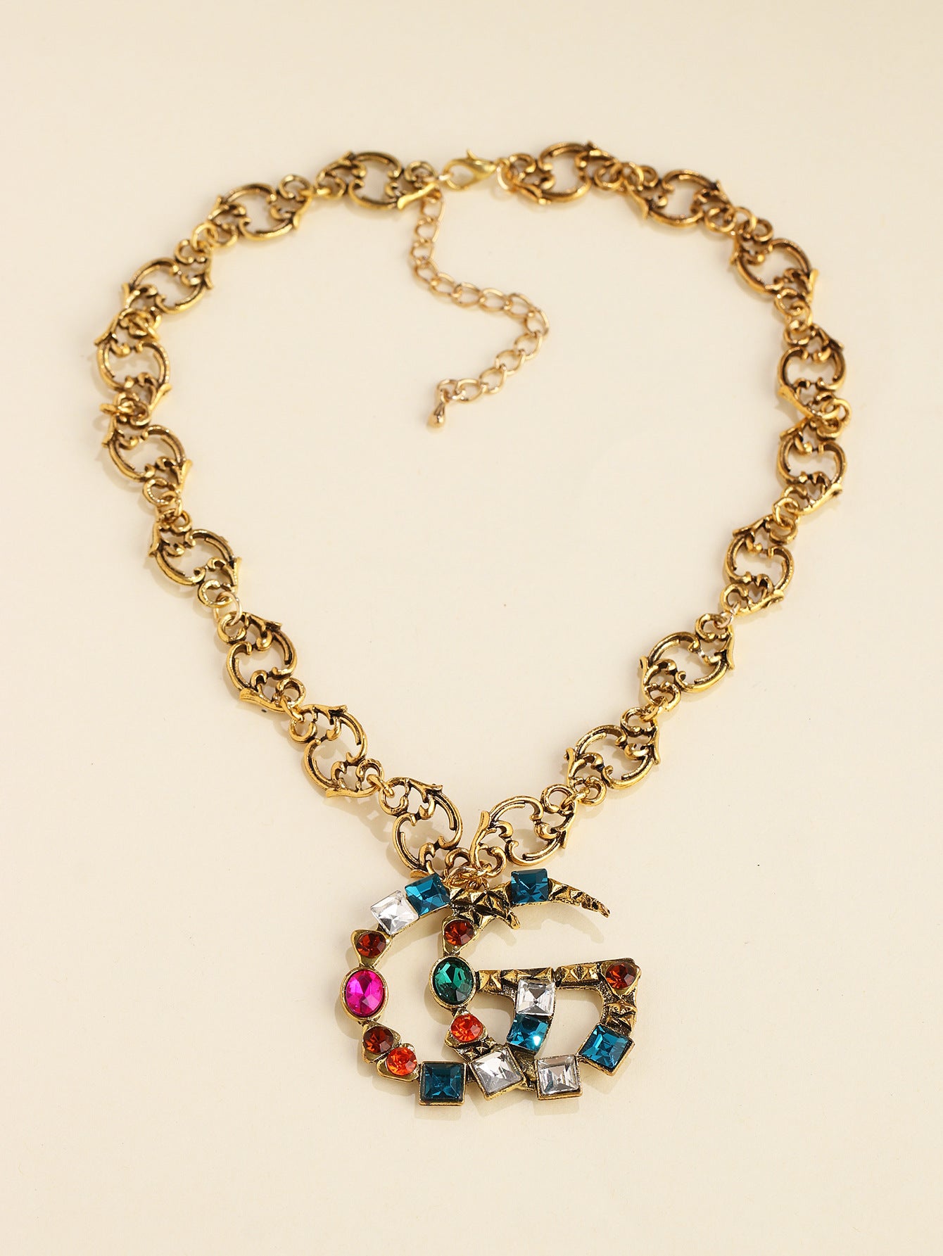 Rainbow GG Necklace