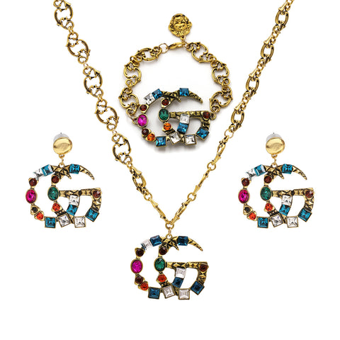 Rainbow GG Necklace
