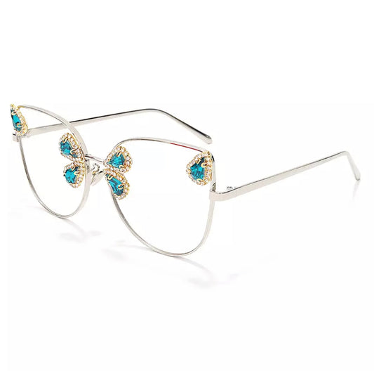 Cat Eye Gem Shades Azure