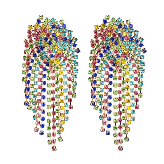Rainbow Tassel Earrings
