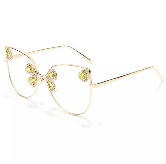 Cat Eye Gem Shades Lime