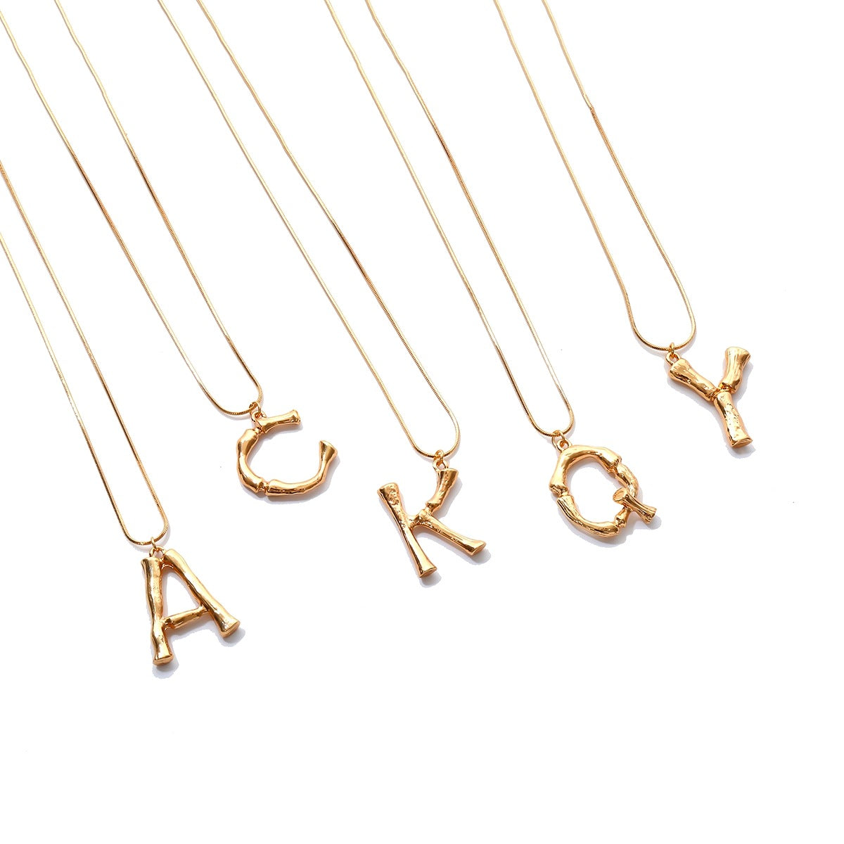 Bamboo Y Pendant w/ chain