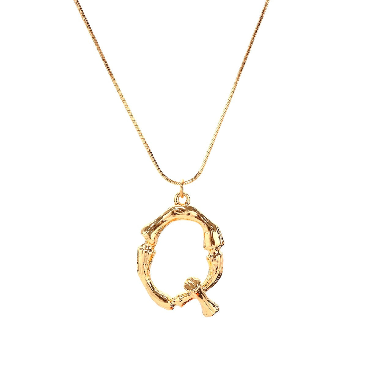 Bamboo Q Pendant w/ chain