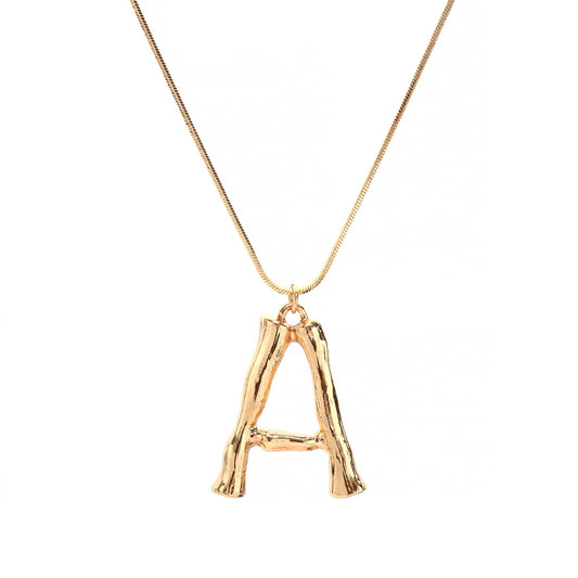 Bamboo A Pendant w/ chain