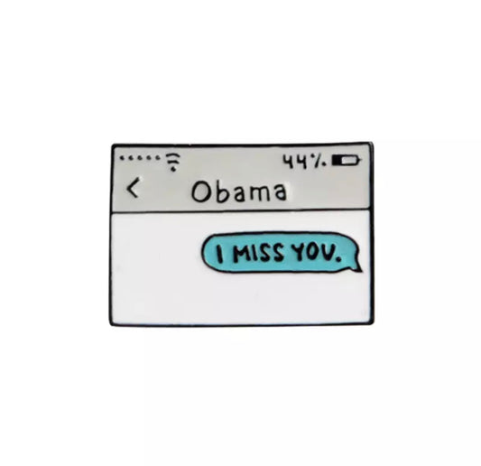 Obama Text Pin