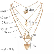 Pyramid Multi Layer Necklace