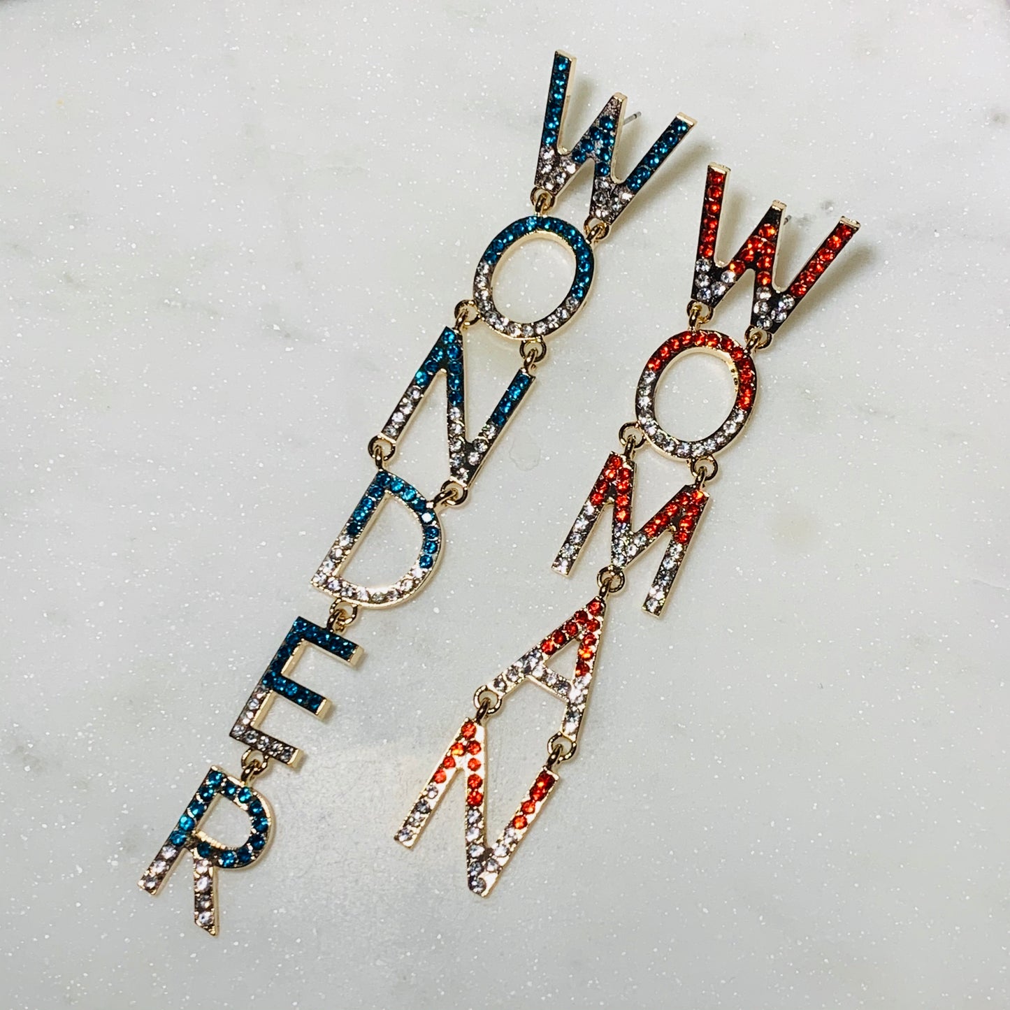Gold Wonder Woman Earrings