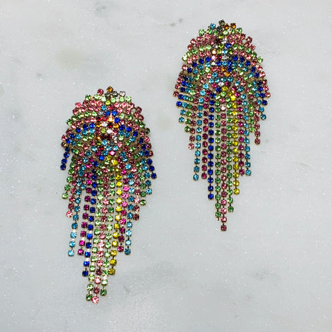 Rainbow Tassel Earrings