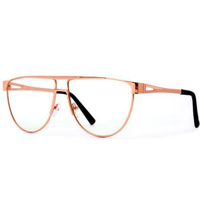 Flat Top Aviators Rose Gold