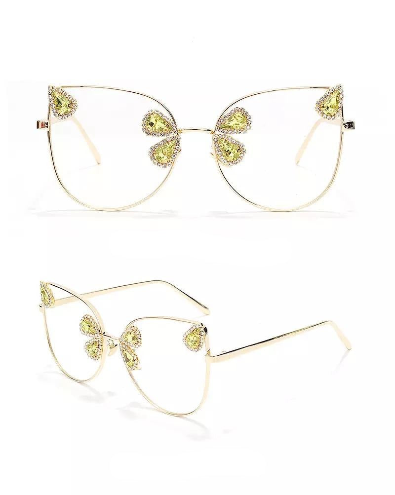 Cat Eye Gem Shades Azure
