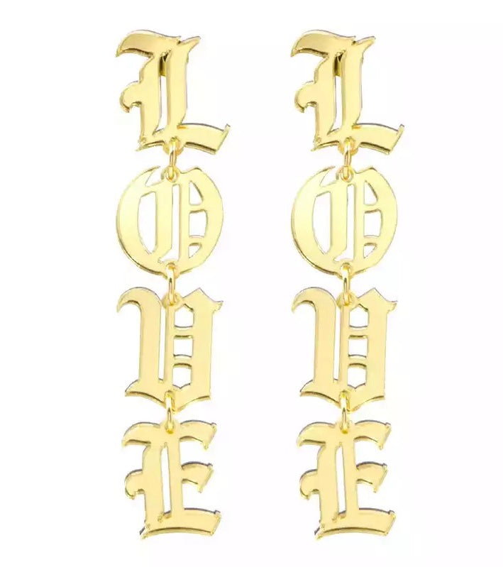 Love Dangle Earrings