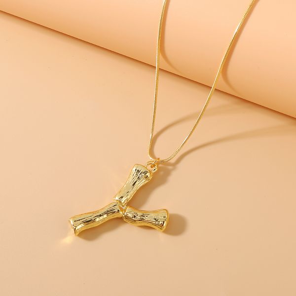 Bamboo Y Pendant w/ chain