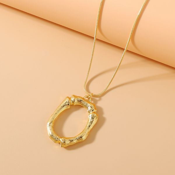 Bamboo O Pendant w/ chain