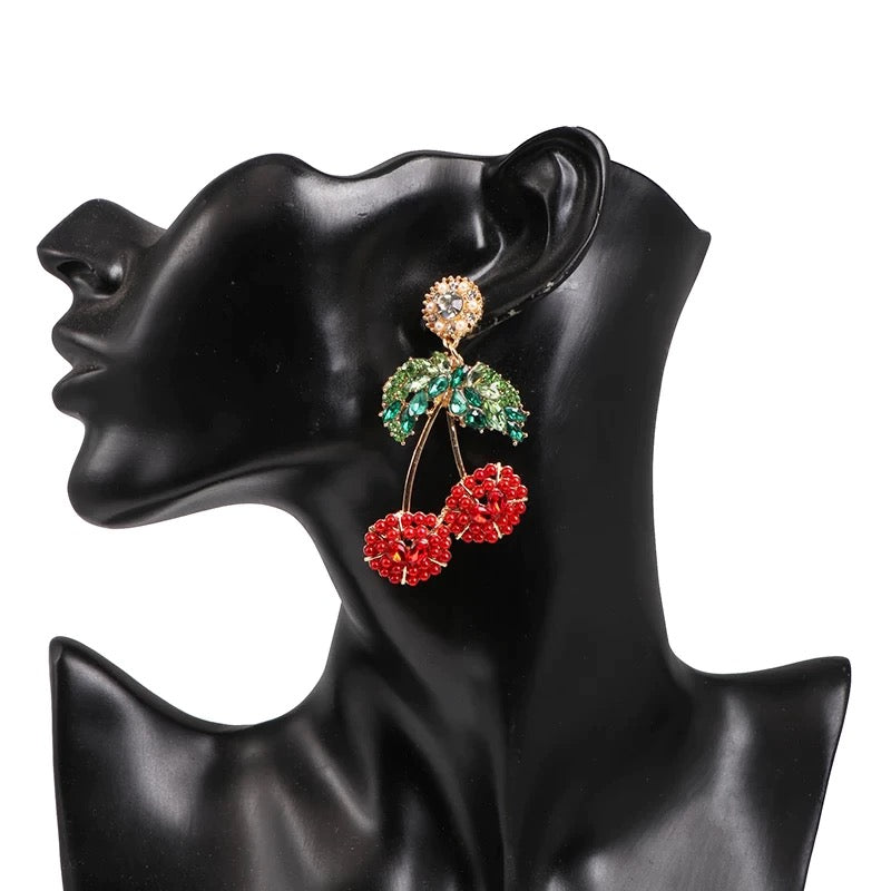 Cherry Drop Earrings