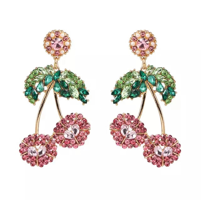 Cherry Drop Earrings