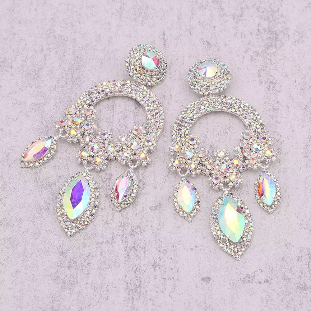 Yonće Crystal Glam Earrings