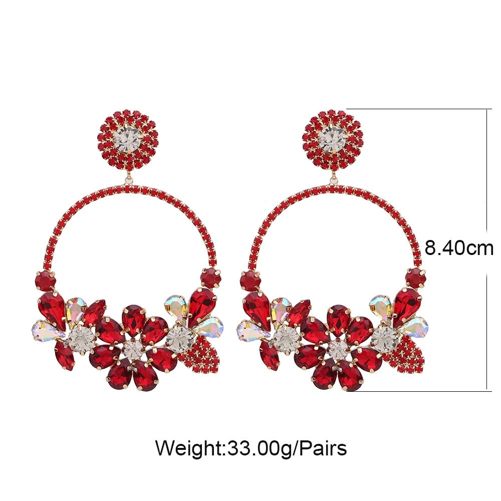 Bodacious Hoop Crystal Earrings