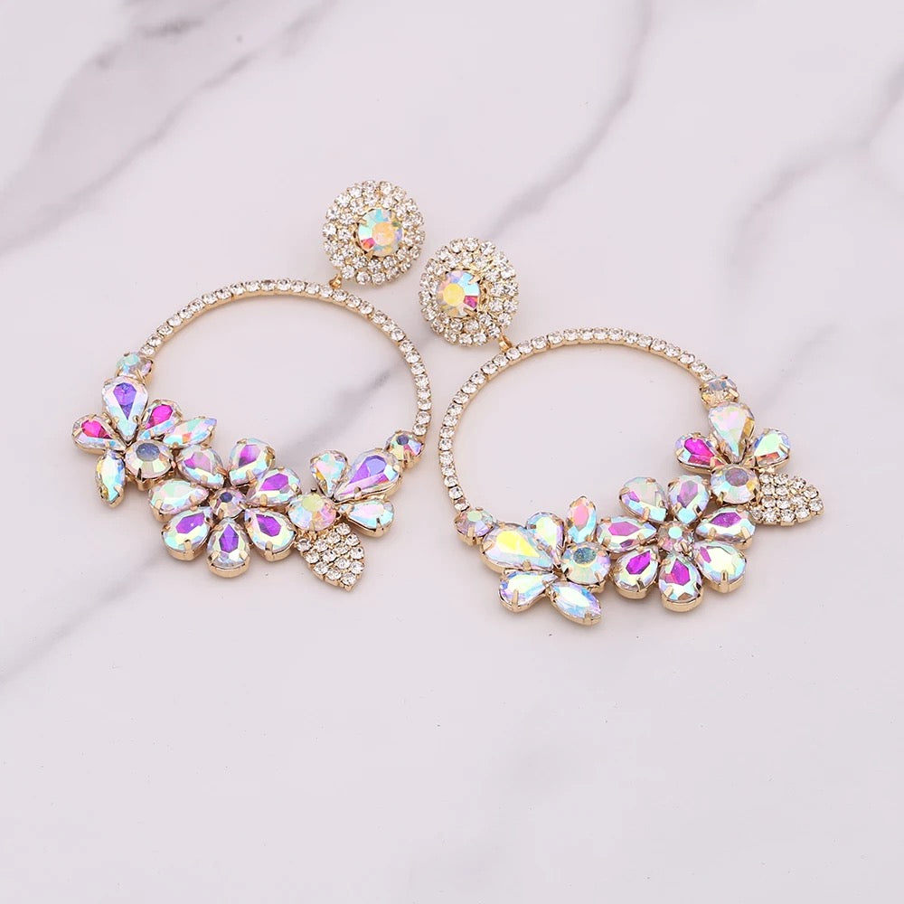 Bodacious Hoop Crystal Earrings