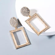 Large Square Up Earrings